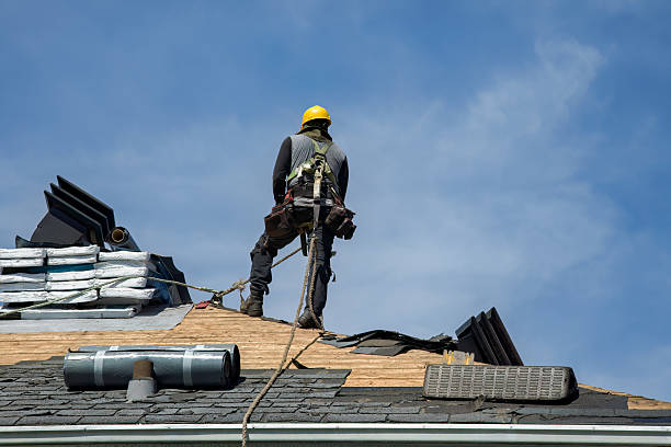 Professional Metal Roofing technician working in Oakfield, NY